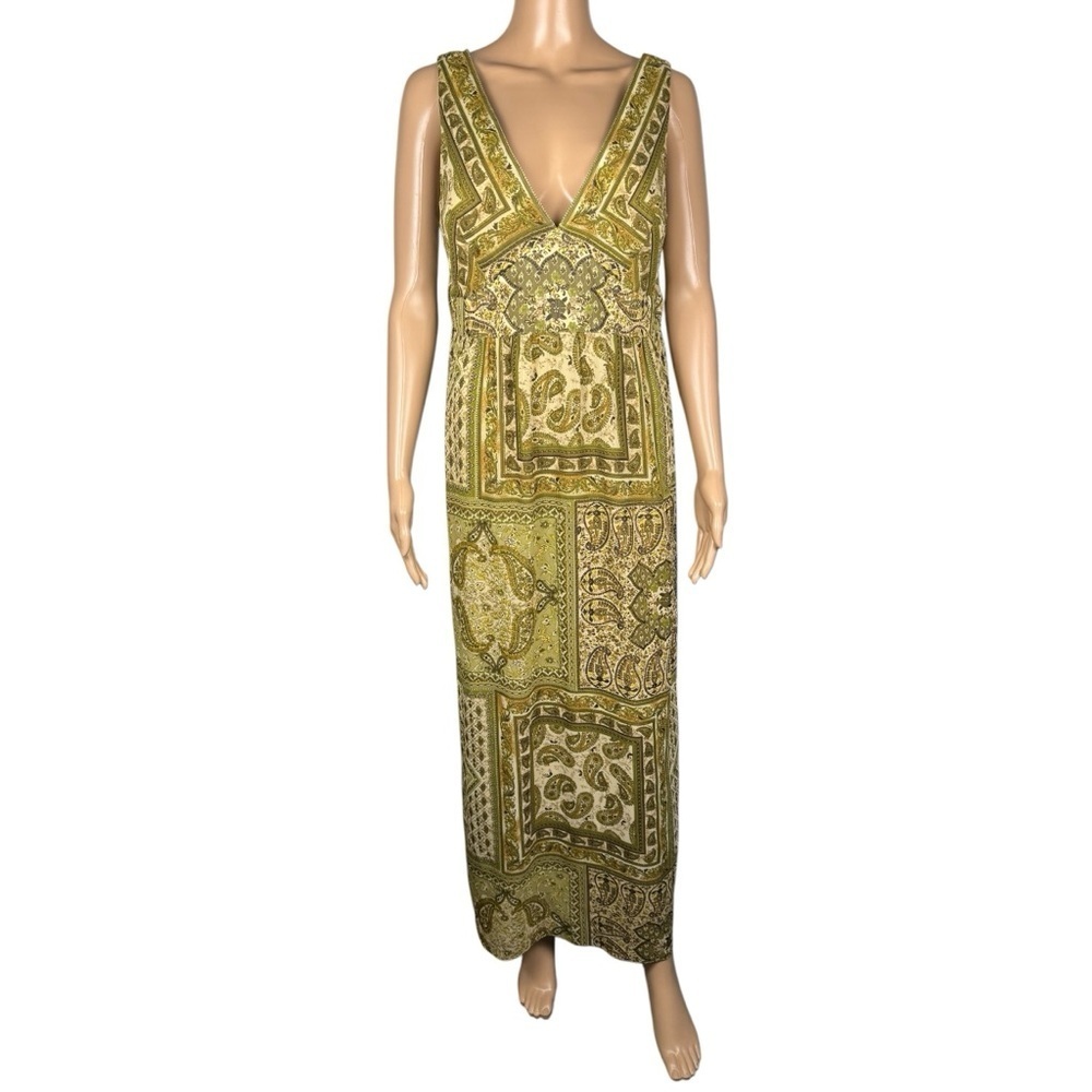 Vintage Plaza South Patchwork Maxi Dress Size 12